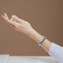 Blaue Sonnenfinsternis | 925 Sterling Silber | Mondglas-Armband